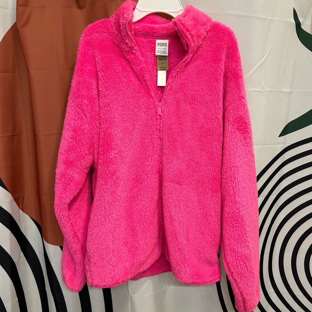 Victoria Secret PINK zip up sherpa jacket